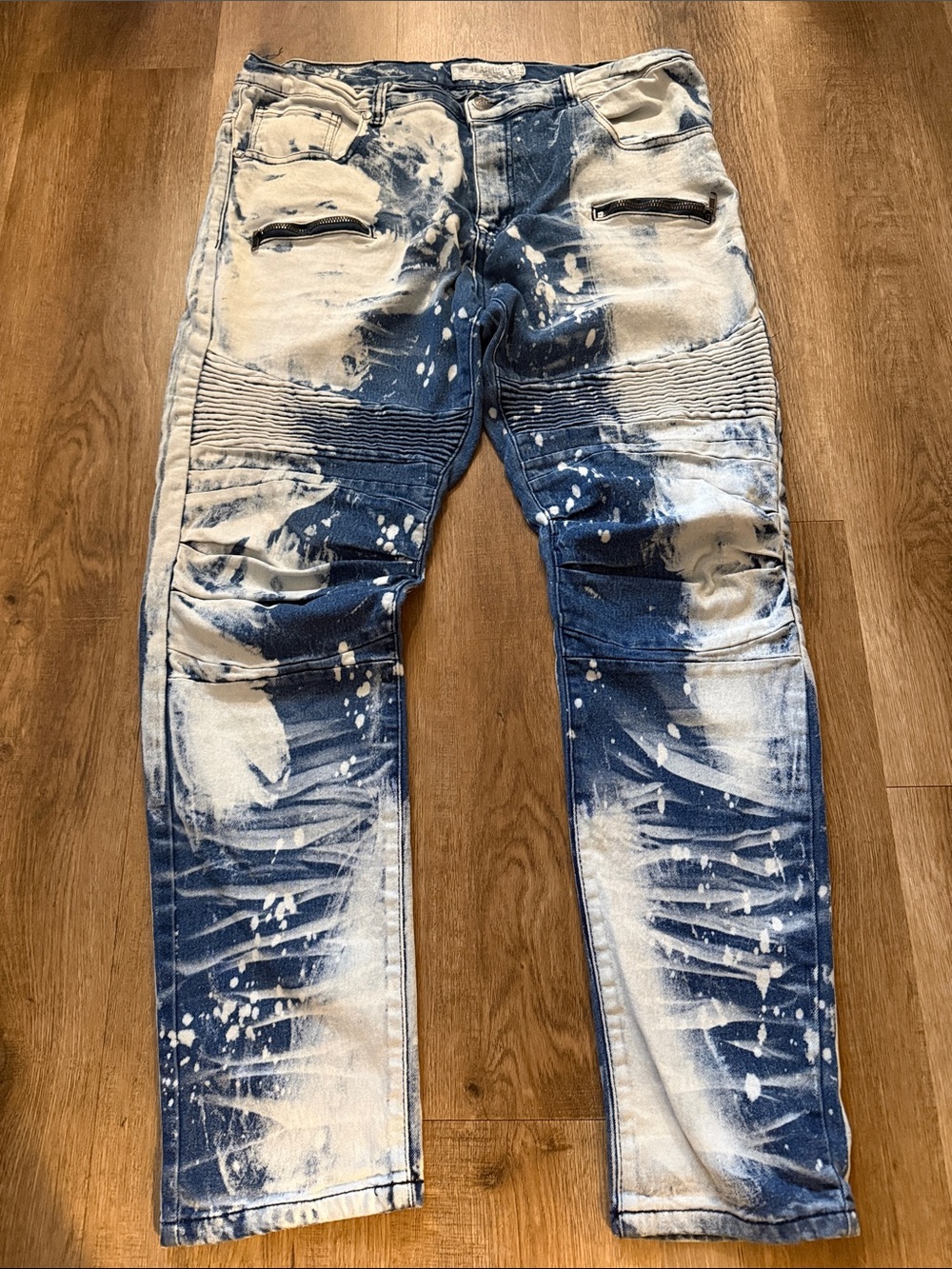 Akademiks Men’s Jeans Jeanius 36x30  Stretch Moto Denim